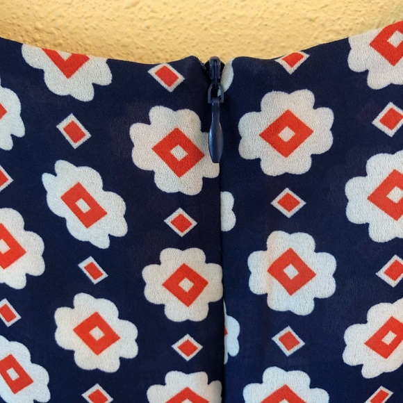 NWOT Yumi Faris Floral Print Cap Sleeve Dress - Picture 7 of 8